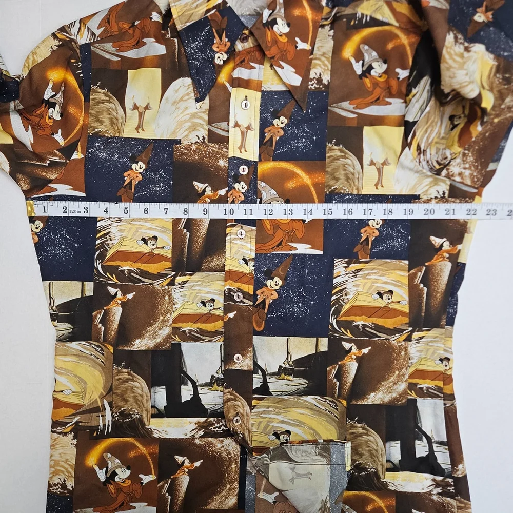 Vintage Kennington Disney Fantasia Mickey Sorcerer Shirt Retro **NO SIZE TAG** - Picture 3 of 16